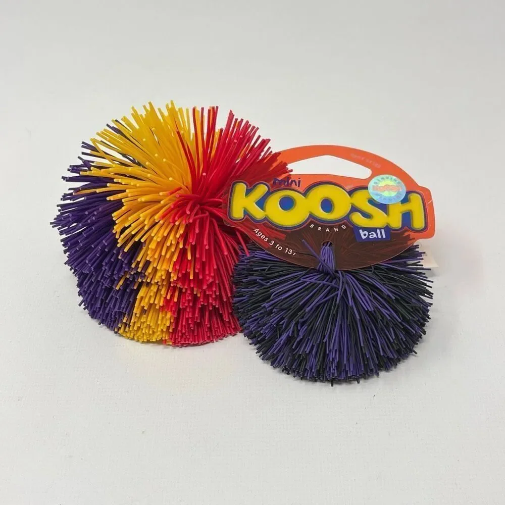 Koosh Silicone Ball Lot of 2 Balls Classic Fidget Toy for Kids Mini & Regular